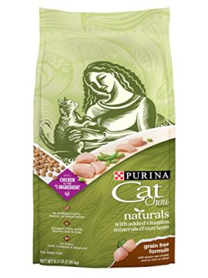 Purina Cat Chow Natural Grain Free Dry Cat Food - 6.3 lb. Bag