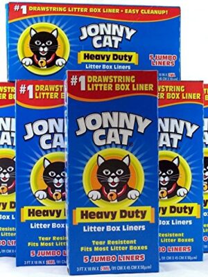JONNY CAT Cat Litter Box Liners 5 / Box (Pack of 6)