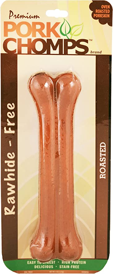 Pork Chomps Roasted Pressed Dog Chew, 7-inch Bone, 1 Count