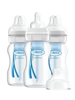 Dr. Brown's Wide-Neck Anti-Colic Bottles, 8oz, 3pk