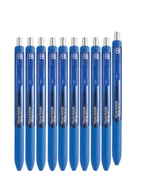 Paper Mate Inkjoy Gel Retractable Gel Ink Pens, Pack of 10 (Blue, Medium Point)