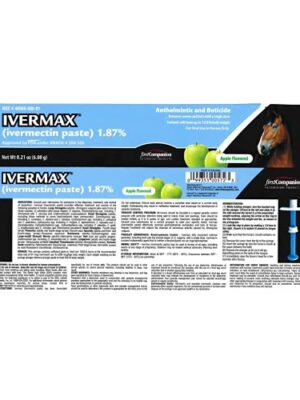 Ivermax Apple Flavored Ivermectin Equine Paste Dewormer - 2 Pack