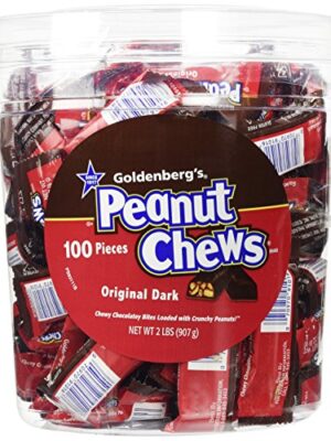 Original Dark Chocolate Goldenberg's Peanut Chews, 2 Lbs