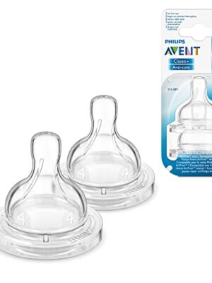 Philips AVENT Classic Fast Flow Nipple, 2-Pack