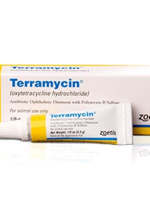 Zoetis Animal Health Terramycin Antibiotic Ophthalmic Ointment 1/8 oz