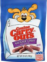 Canine Carry Outs Sausage Links, Beef Flavor Dog Snacks