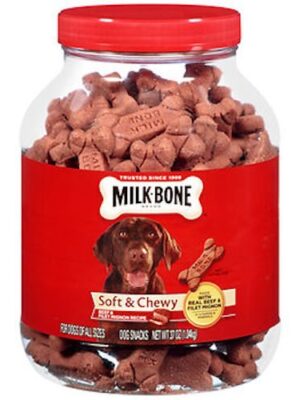 Milk-Bone Soft & Chewy Beef Snacks, 37 Oz