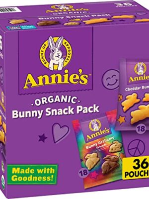 Annie's Organic, Snack Variety Pack, Cheddar Bunnies and Bunny Grahams