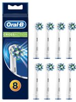 Oral-B EB50/8 Crossaction Toothbrush Heads, White, 8 Refills