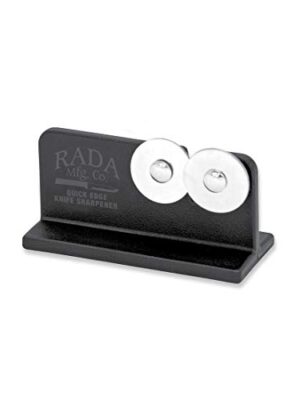 Rada Cutlery Quick Edge Knife Sharpener ? Stainless Steel Wheels Made in the USA