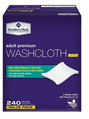 Simply Right Member's Mark Adult Wash-Cloths, 240 Count