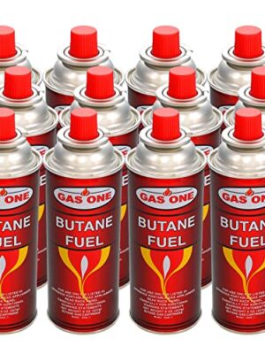 12 GasOne Butane Fuel Canisters