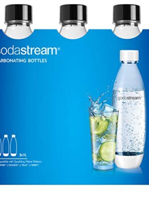 Sodastream 3x1L Carbonating Bottles, Black