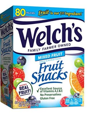 Welch's Fruit Snacks, Mixed Fruit, Gluten Free, Bulk Pack