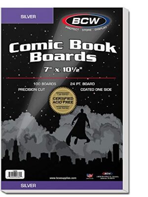 BCW Silver Age Comic Book Backing Boards - 100 ct