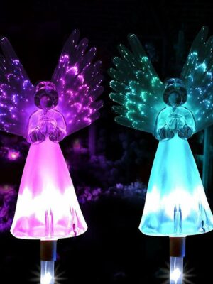 Solar Angel Lights Outdoor Garden Decoration