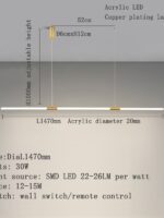 Modern Led Pendant Lights Kitchen Long