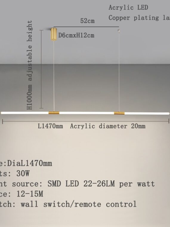 Modern Led Pendant Lights Kitchen Long