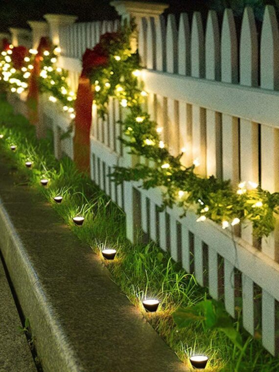 LED Solar Powered Garden Ground Light 10-in-1