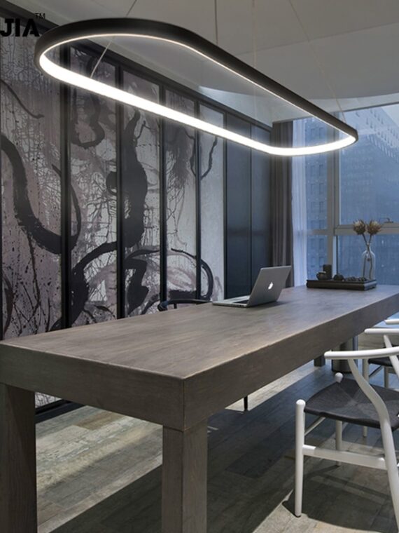 Black/White Simple Led Pendant Lamps