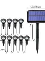 LED Solar Powered Garden Ground Light 10-in-1