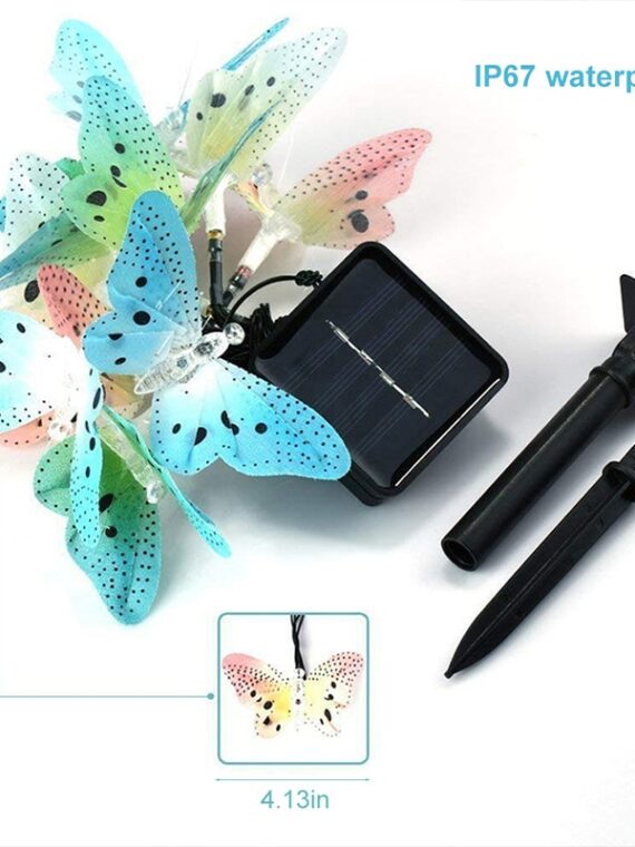 Garden Solar Lamp Butterfly String Lights