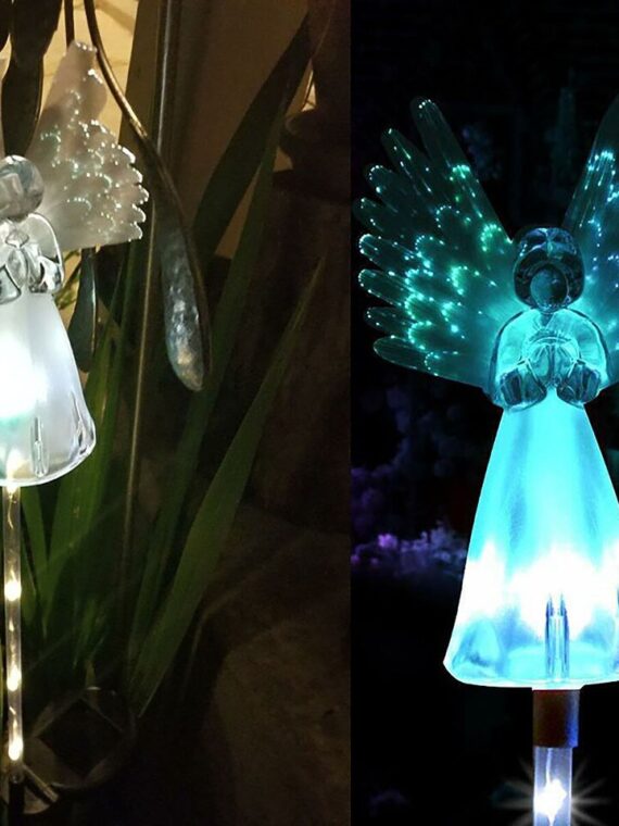 Solar Angel Lights Outdoor Garden Decoration