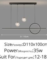 Nordic LED Pendant Lights Dining Table