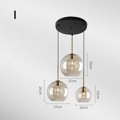 Modern Pendant Light Nordic LOFT Glass