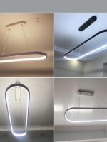 Black/White Simple Led Pendant Lamps