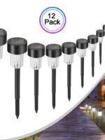 12Pack Solar Garden Light Outdoor Solar Powered