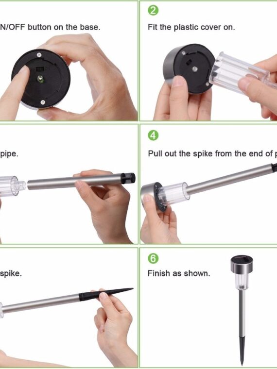 12Pack Solar Garden Light Outdoor Solar Powered