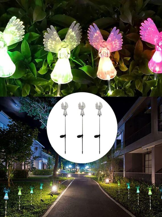 Solar Angel Lights Outdoor Garden Decoration