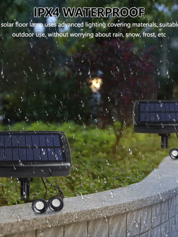 LED Solar Powered Garden Ground Light 10-in-1