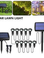 LED Solar Powered Garden Ground Light 10-in-1