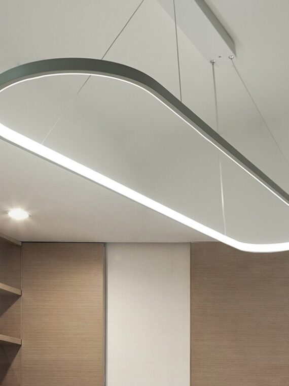 Black/White Simple Led Pendant Lamps