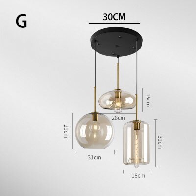 Modern Pendant Light Nordic LOFT Glass