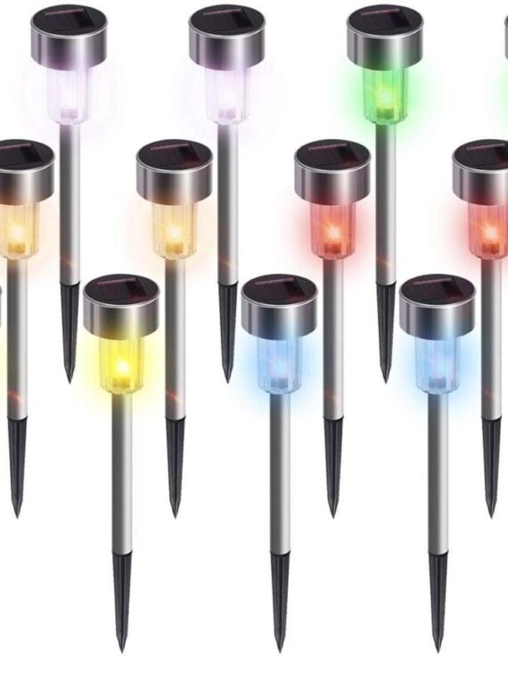 12Pack Solar Garden Light Outdoor Solar Powered