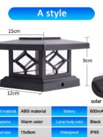 Outdoor Post Lights,IP65 Waterproof Solar