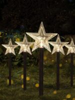 5PCS Led Christmas Solar Light Waterproof Outdoor