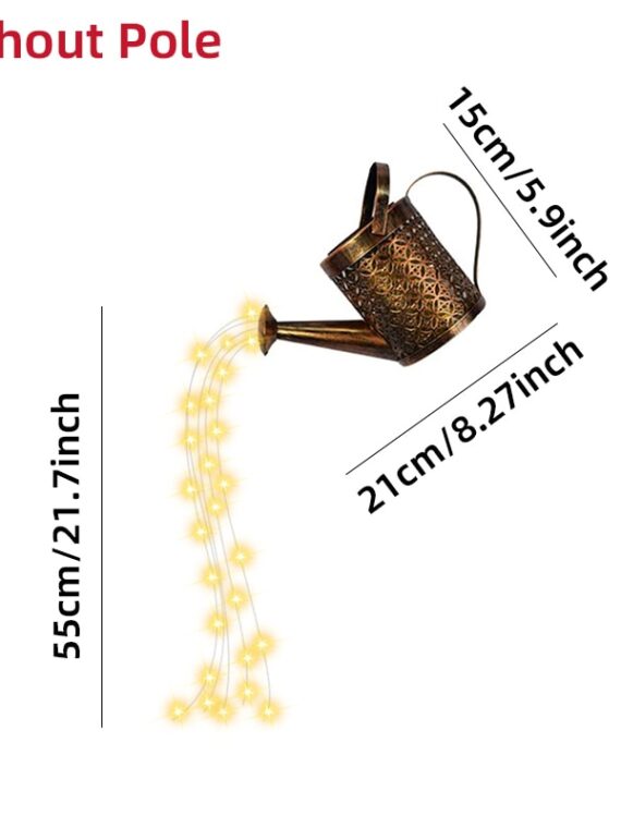 Solar led String Light Enchanted Watering Can