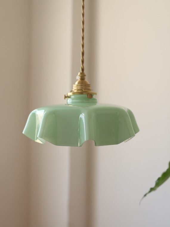 French Glass Pendant Lights Dining