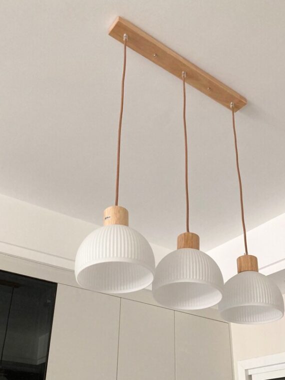 Dining Table Chandelier Glass Lampshade