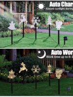 5PCS Led Christmas Solar Light Waterproof Outdoor