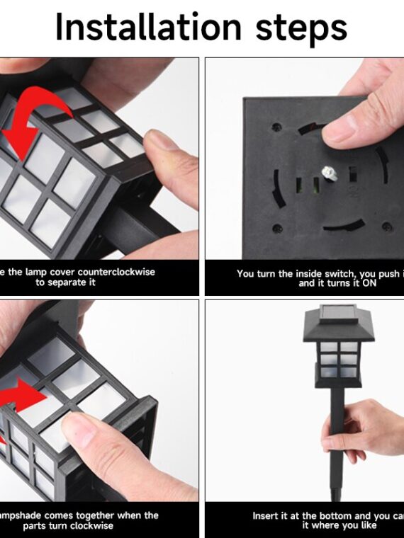 Outdoor LED Solar Lights Waterproof Lawn Lamps