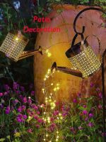 Solar Watering Can Light Hanging Kettle Lantern Light
