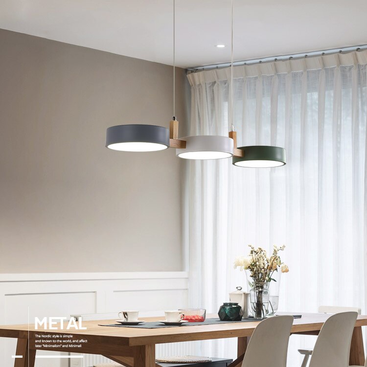 Nordic Wood Kitchen Pendant Lights