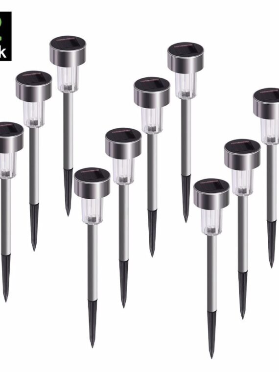 12Pack Solar Garden Light Outdoor Solar Powered