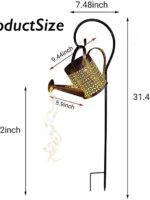Garden Solar Watering Can Light Hanging Kettle
