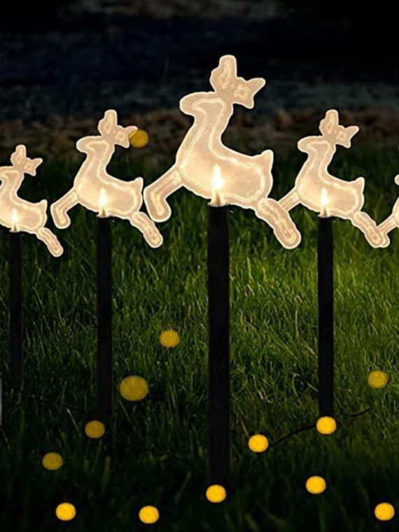 5PCS Led Christmas Solar Light Waterproof Outdoor